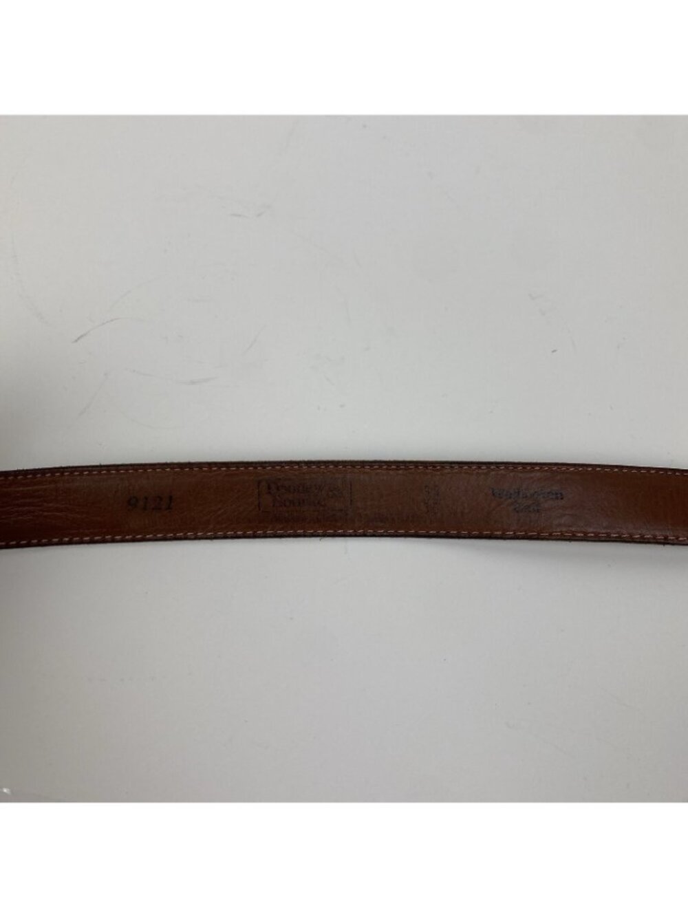 Dooney & Bourke Brown Leather Dress Belt Size 90/35 USA Made - Picture 3 of 3